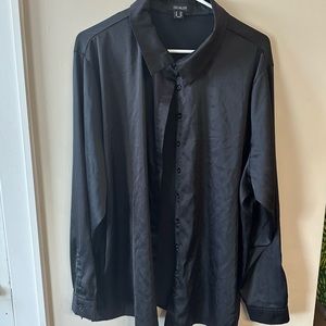 Satin Button Down
